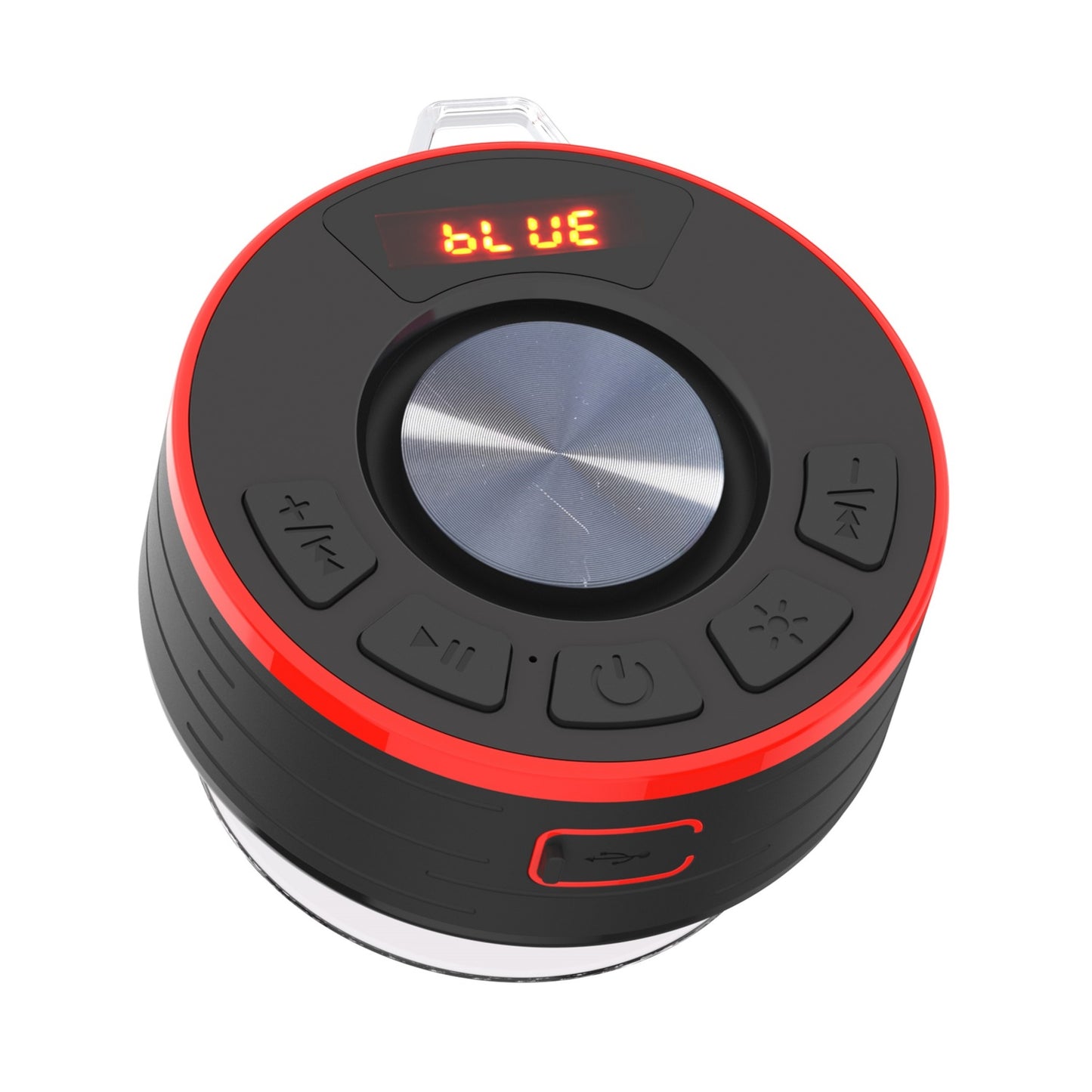 Tukio Bluetooth Shower Speaker, IPX7 Waterproof Portable Bluetooth 5.4 Speaker with USB Fast Charging, 12H Playtime Wilreless Speaker with RGB Lights, Stereo Sound, Speaker for Pool, Outdoor. Gift.